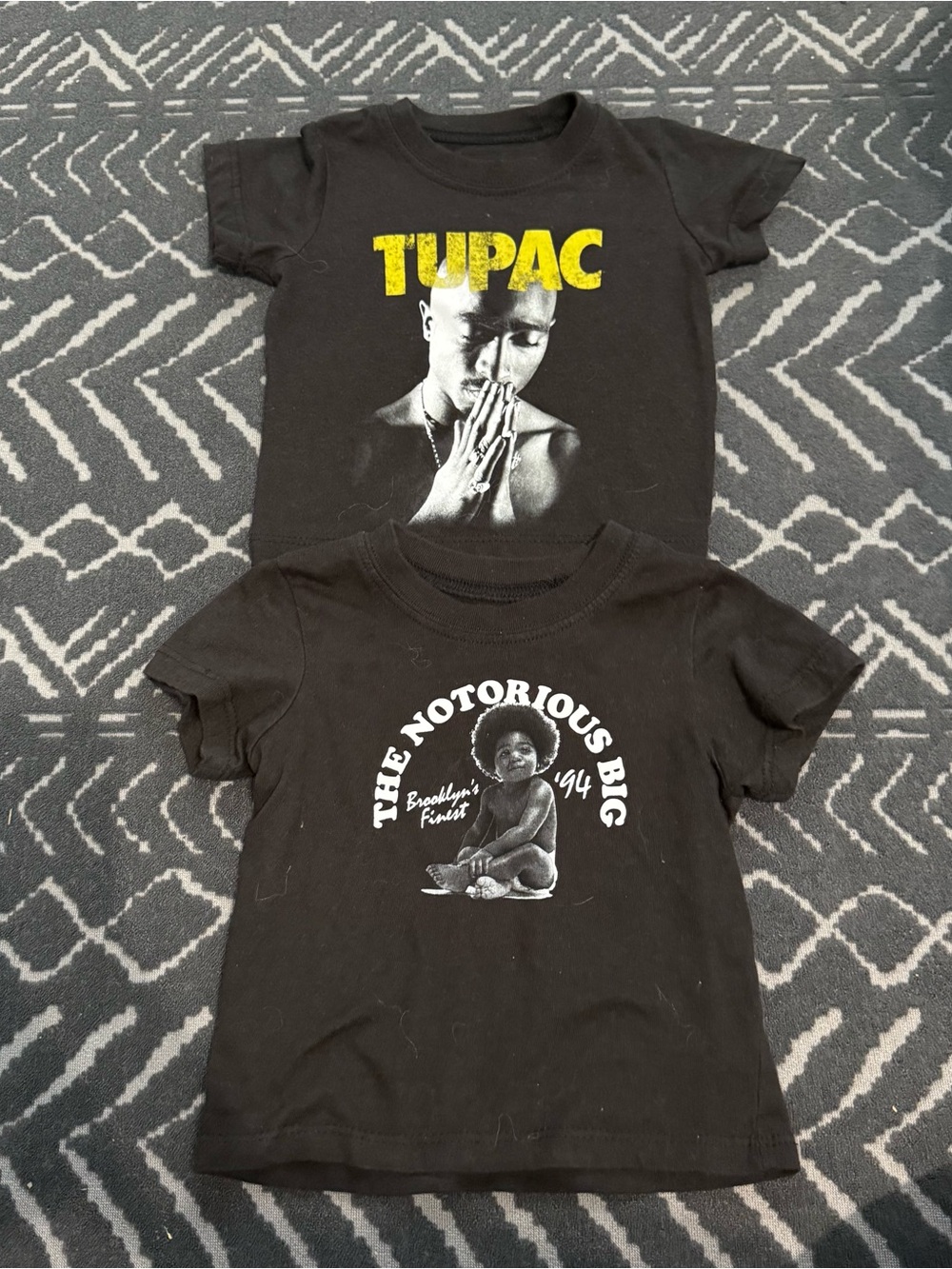 Sold Baby boy Tupac and the notorious big shirt set